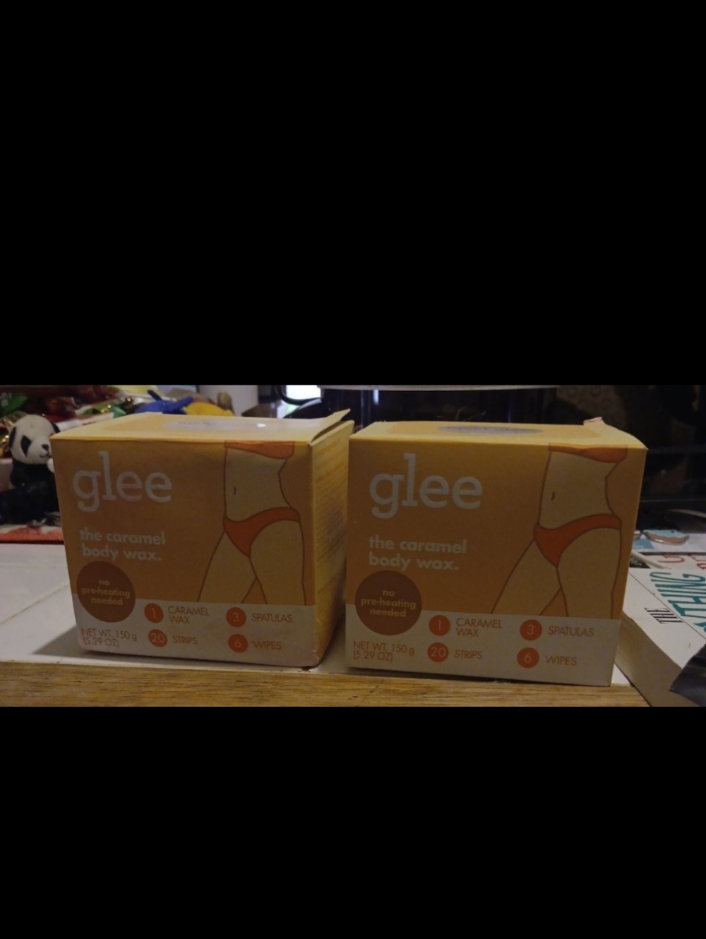 (2) Glee caramel body wax new and sealed